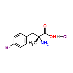 4-Bromo-α-methyl-D-phenylalanine hydrochloride (1:1) Structure