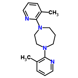 1,4-Bis(3-methyl-2-pyridinyl)-1,4-diazepan Structure