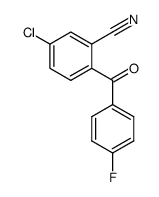 2-cyano-4-chloro-4'-fluorobenzophenone结构式