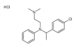 2-[N-[1-(4-chlorophenyl)ethyl]anilino]ethyl-dimethylazanium,chloride Structure