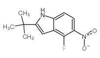 2-tert-butyl-4-fluoro-5-nitro-1H-indole Structure