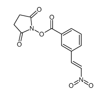 N-succinimidyl-3-(2-nitrovinyl)benzoate结构式