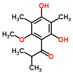 2,6-Dimethyl-3-O-methyl-4-isobutyrylphloroglucinol Structure