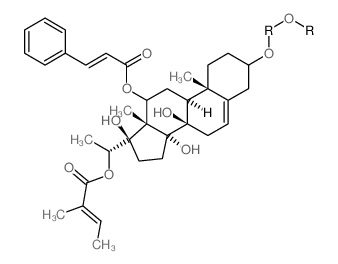 Glycoside from Asclepias amplexicaulis Structure