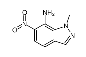 1-methyl-6-nitro-1H-indazol-7-ylamine Structure