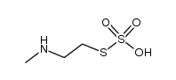 Thiosulfuric acid hydrogen S-[2-(methylamino)ethyl] ester structure