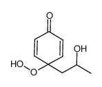 4-[2-hydroxypropyl]-4-hydroperoxy-2,5-cyclohexadien-1-one Structure