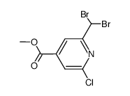 methyl 2-chloro-6-(dibromomethyl)pyridine-4-carboxylate结构式