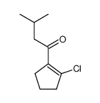 1-(2-chloro-cyclopent-1-enyl)-3-methyl-butan-1-one结构式