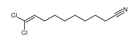 10,10-dichloro-dec-9-enenitrile结构式