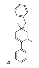 4-Phenyl-1,5-dimethyl-1-benzyl-1,2,5,6-tetrahydro-pyridinium-chlorid结构式