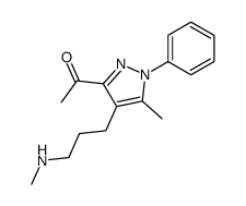 1-[5-methyl-4-(3-methylamino-propyl)-1-phenyl-1H-pyrazol-3-yl]-ethanone Structure