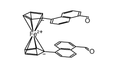 1,1'-bis(5-formyl-1-naphthyl)ferrocene结构式