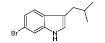 6-bromo-3-(2-methylpropyl)-1H-indole结构式