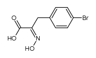 3-(4-bromo-phenyl)-2-hydroxyimino-propionic acid Structure