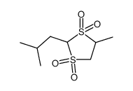 2-isobutyl-4-methyl-[1,3]dithiolane-1,1,3,3-tetraoxide结构式