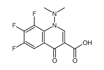 6,7,8-Trifluoro-1,4-dihydro-1-dimethylamino-4-oxo-3-quinolinecarboxylic acid Structure