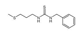 N-benzyl-N'-(3-methylsulfanyl-propyl)-thiourea结构式