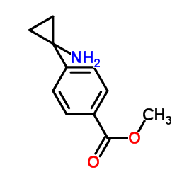 Methyl 4-(1-aminocyclopropyl)benzoate structure