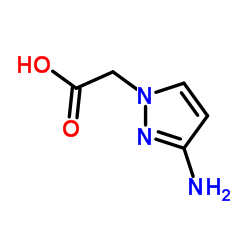 3-氨基-1H-吡唑-1-乙酸结构式