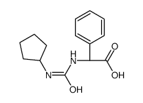 (2R)-2-(cyclopentylcarbamoylamino)-2-phenyl-acetic acid Structure