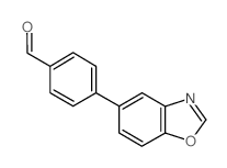 4-(5-苯并噁唑基)苯甲醛结构式