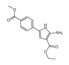 ETHYL 2-AMINO-5-(4-(METHOXYCARBONYL)PHENYL)-1H-PYRROLE-3-CARBOXYLATE structure