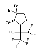 2,2-dibromo-5-(1,1,1,3,3,3-hexafluoro-2-hydroxypropan-2-yl)cyclopentan-1-one Structure