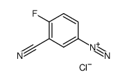 3-cyano-4-fluorobenzenediazonium chloride Structure
