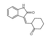 (Z)-3-((2-oxocyclohexyl)methylene)indolin-2-one结构式