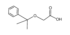 2-(1-methyl-1-phenylethoxy)acetic acid结构式