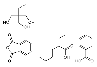 2-benzofuran-1,3-dione,benzoic acid,2-ethylhexanoic acid,2-ethyl-2-(hydroxymethyl)propane-1,3-diol结构式