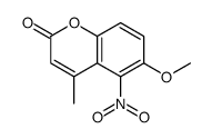 6-methoxy-4-methyl-5-nitrochromen-2-one结构式