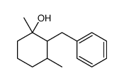 2-benzyl-1,3-dimethylcyclohexan-1-ol结构式