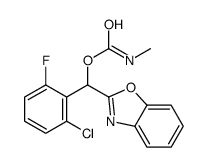 [1,3-benzoxazol-2-yl-(2-chloro-6-fluorophenyl)methyl] N-methylcarbamate结构式