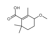 3-methoxy-2,6,6-trimethylcyclohex-1-enecarboxylic acid结构式