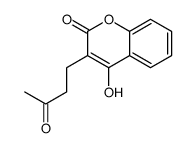 4-hydroxy-3-(3-oxobutyl)chromen-2-one Structure