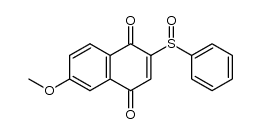 6-methoxy-2-phenylsulfinyl-1,4-naphthoquinone结构式