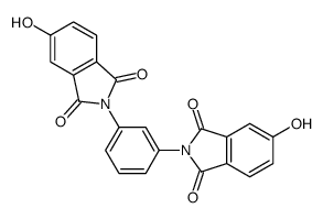 5-hydroxy-2-[3-(5-hydroxy-1,3-dioxoisoindol-2-yl)phenyl]isoindole-1,3-dione结构式