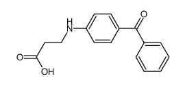 3-(4-Benzoylanilino)propionic acid结构式