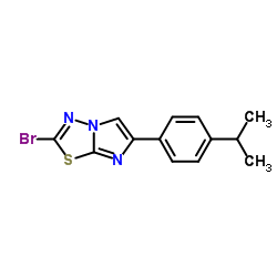 2-Bromo-6-(4-isopropylphenyl)imidazo[2,1-b][1,3,4]thiadiazole结构式