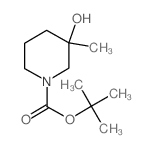 N-BOC-3-甲基-3-羟基哌啶结构式