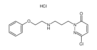 6-Chloro-2-[3-(2-phenoxy-ethylamino)-propyl]-2H-pyridazin-3-one; hydrochloride结构式