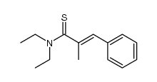 N,N-Diethyl-2-methyl-3-phenylthioacrylamid Structure