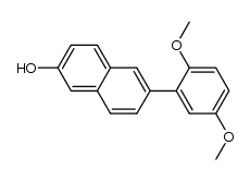 6-(2,5-dimethoxyphenyl)naphthalen-2-ol结构式