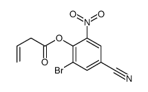 (2-bromo-4-cyano-6-nitrophenyl) but-3-enoate Structure