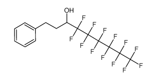 4,4,5,5,6,6,7,7,8,8,9,9,9-Tridecafluoro-1-phenyl-nonan-3-ol结构式