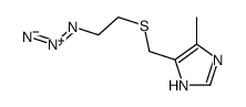 4-(2-azidoethylsulfanylmethyl)-5-methyl-1H-imidazole Structure