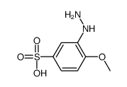 3-hydrazinyl-4-methoxybenzenesulfonic acid结构式