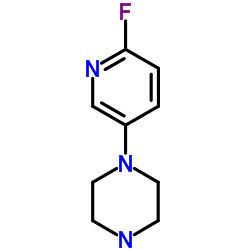 1-(6-Fluoro-3-pyridinyl)piperazine结构式